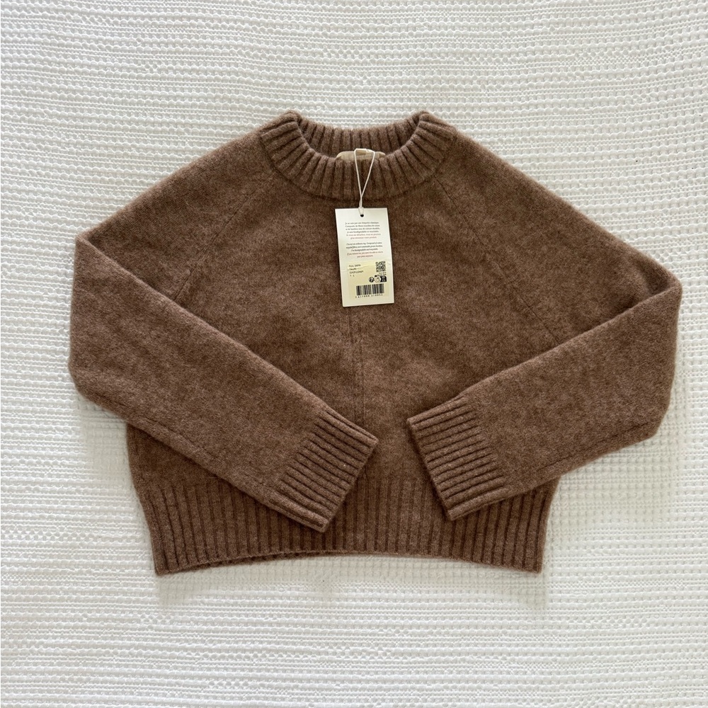 NWT Sezane Sama sweater, Taupe, size Small